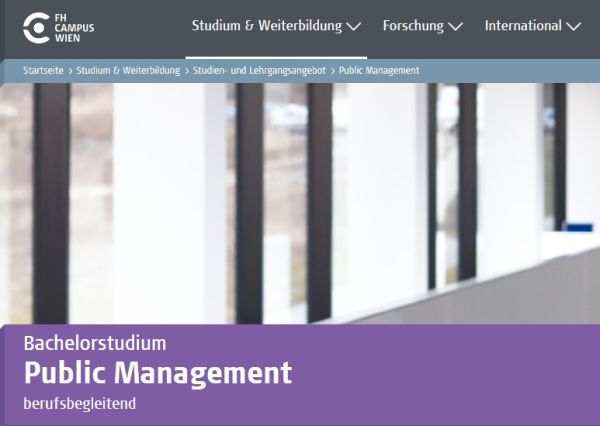 Wahlpflichtmodul Wissensmanagement im Bachelorstudium Public Management