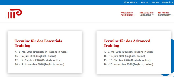 KM-A Wissensmanagement-Zertifikatslehrgang